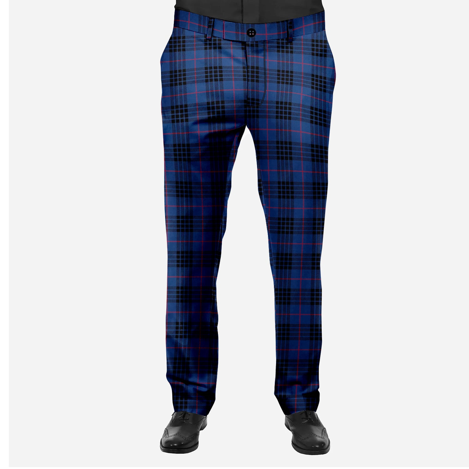 ScotsTee Shop Scottish Morgan Modern Men's Tartan Trousers Plaid Trews - Regular Fit