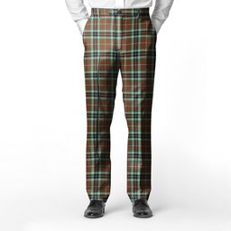 ScotsTee Shop Scottish Thompson Hunting Modern Men's Tartan Trousers Plaid Trews - Regular Fit