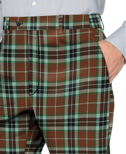 ScotsTee Shop Scottish Thompson Hunting Modern Men's Tartan Trousers Plaid Trews - Regular Fit