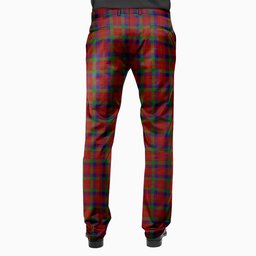 ScotsTee Shop Scottish Robertson Men's Tartan Trousers Plaid Trews - Regular Fit