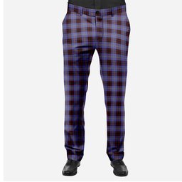 ScotsTee Shop Scottish Rutherford Men's Tartan Trousers Plaid Trews - Regular Fit