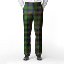 ScotsTee Shop Scottish Reid Green Men's Tartan Trousers Plaid Trews - Regular Fit