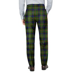 ScotsTee Shop Scottish Reid Green Men's Tartan Trousers Plaid Trews - Regular Fit