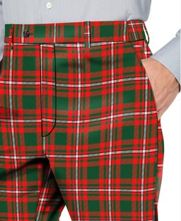 ScotsTee Shop Scottish Princess Margaret Men's Tartan Trousers Plaid Trews - Regular Fit