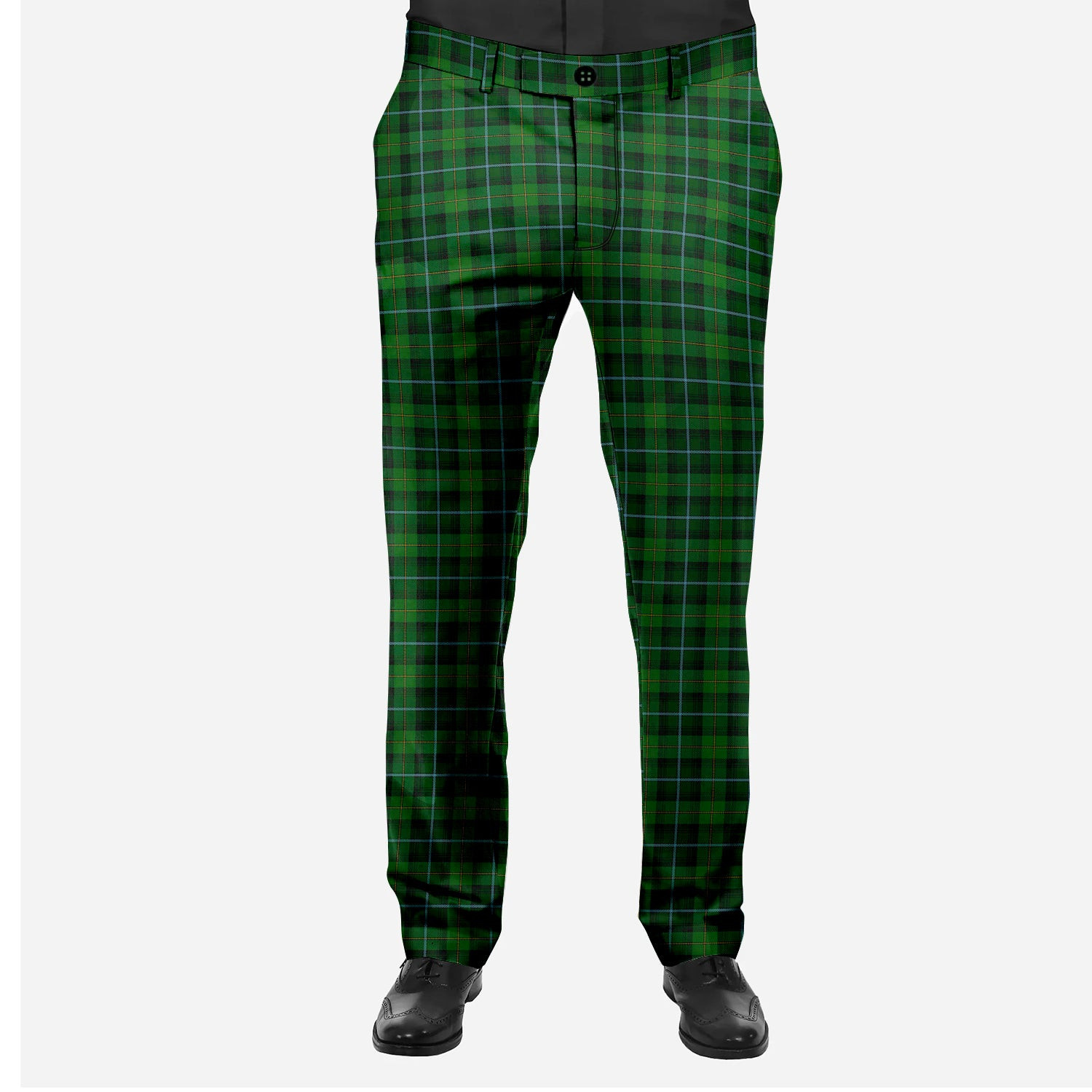 ScotsTee Shop Scottish McCandlish Hunting Green Men's Tartan Trousers Plaid Trews - Regular Fit