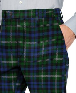 ScotsTee Shop Scottish Stevenson Hunting Men's Tartan Trousers Plaid Trews - Regular Fit
