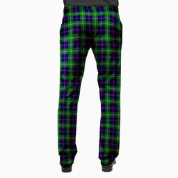 ScotsTee Shop Scottish Sutherland Modern Men's Tartan Trousers Plaid Trews - Regular Fit