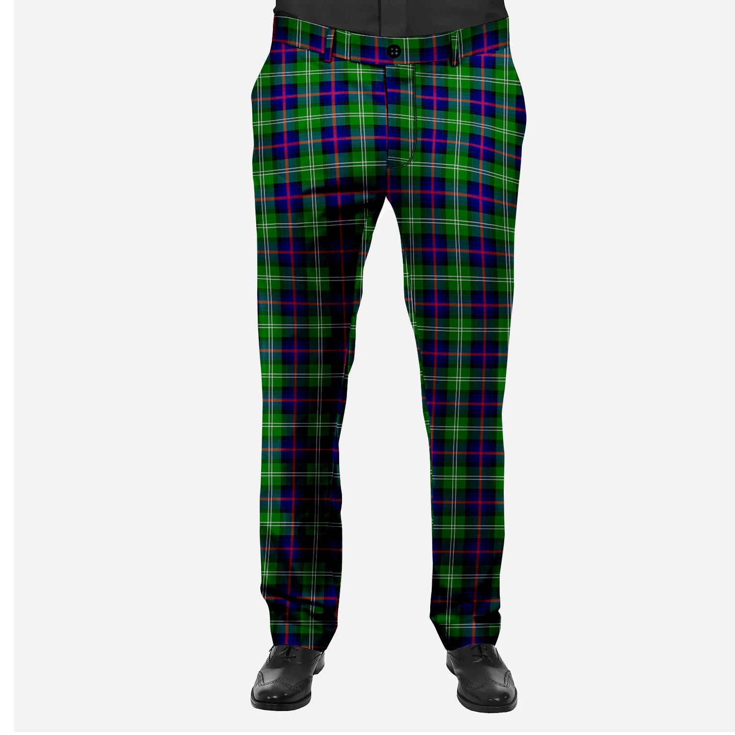 ScotsTee Shop Scottish Sutherland Modern Men's Tartan Trousers Plaid Trews - Regular Fit