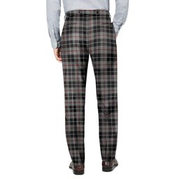 ScotsTee Shop Scottish Thompson Society Grey Men's Tartan Trousers Plaid Trews - Regular Fit