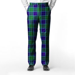 ScotsTee Shop Scottish Wallace Blue Men's Tartan Trousers Plaid Trews - Regular Fit