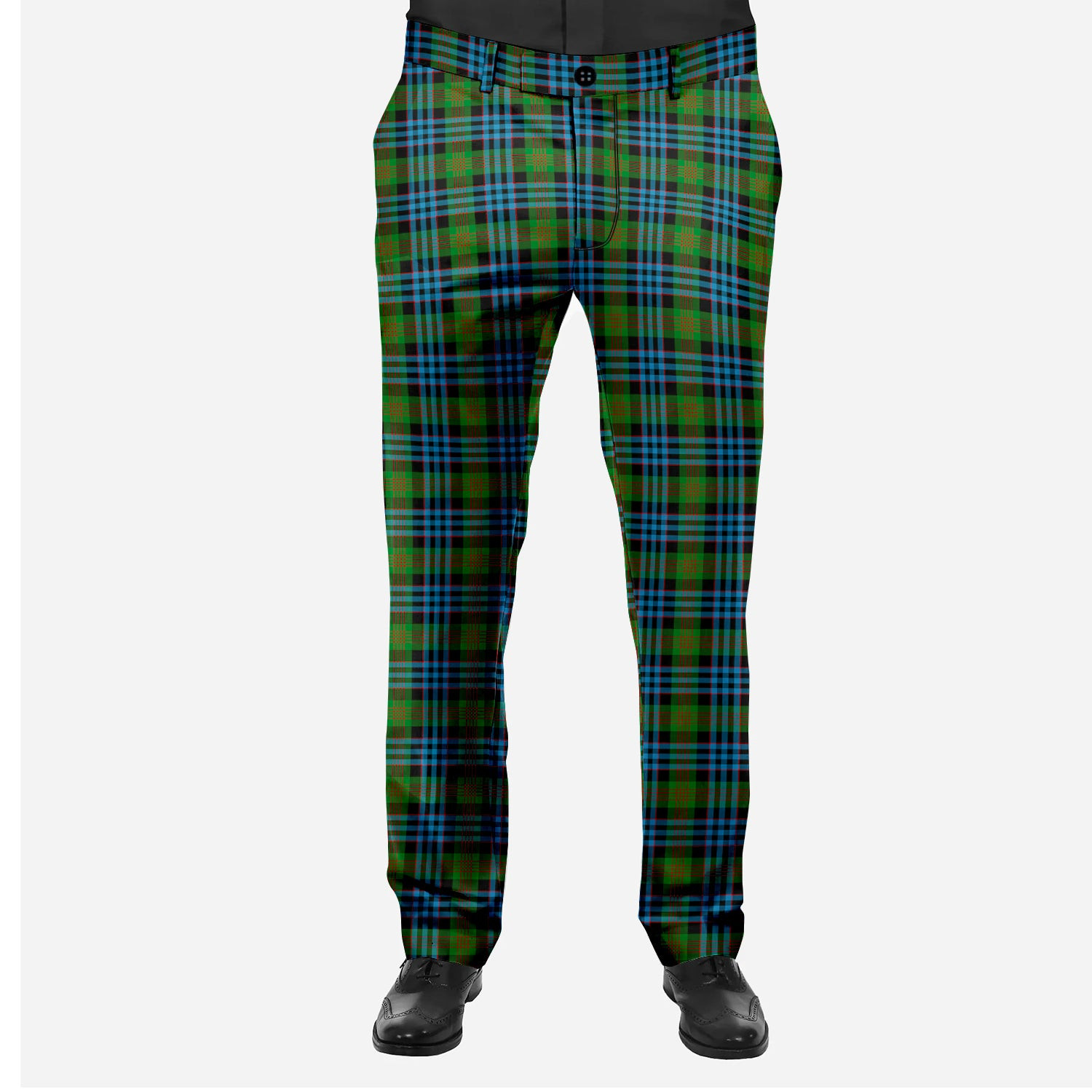 ScotsTee Shop Scottish Newlands Men's Tartan Trousers Plaid Trews - Regular Fit