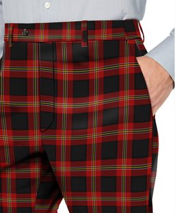 ScotsTee Shop Scottish Perry Men's Tartan Trousers Plaid Trews - Regular Fit