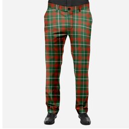 ScotsTee Shop Scottish Prince of Wales Men's Tartan Trousers Plaid Trews - Regular Fit