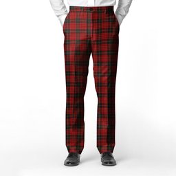 ScotsTee Shop Scottish MacQueen Men's Tartan Trousers Plaid Trews - Regular Fit