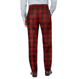 ScotsTee Shop Scottish MacQueen Men's Tartan Trousers Plaid Trews - Regular Fit