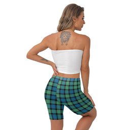 ScotsTee Shop Scottish Gunn Ancient Clan Crest Tartan Womens Tight Short