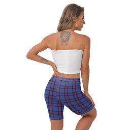 ScotsTee Shop Scottish Elliot Modern Clan Crest Tartan Womens Tight Short