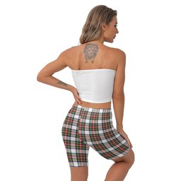 ScotsTee Shop Scottish Stewart Dress Modern Clan Crest Tartan Womens Tight Short