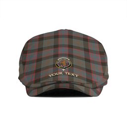 ScotsTee Shop Scottish Alexander Hunting Weathered Clan Crest Tartan Jeff Cap Tartan Flat Cap
