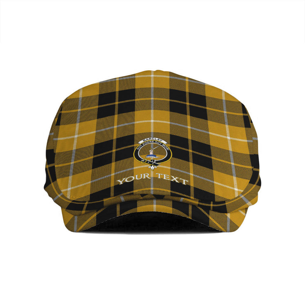 ScotsTee Shop Scottish Barclay Dress Ancient Clan Crest Tartan Jeff Cap Tartan Flat Cap