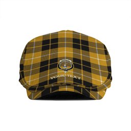 ScotsTee Shop Scottish Barclay Dress Ancient Clan Crest Tartan Jeff Cap Tartan Flat Cap