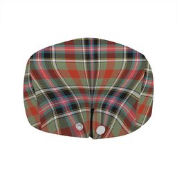 ScotsTee Shop Scottish Bruce of Kinnaird Ancient Clan Crest Tartan Jeff Cap Tartan Flat Cap
