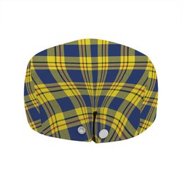 ScotsTee Shop Scottish Carlisle (Carlill) Modern Clan Crest Tartan Jeff Cap Tartan Flat Cap