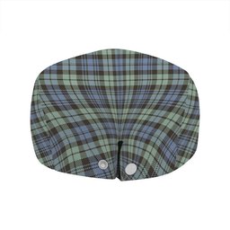 ScotsTee Shop Scottish Campbell of Inveraray Ancient 2 Clan Crest Tartan Jeff Cap Tartan Flat Cap