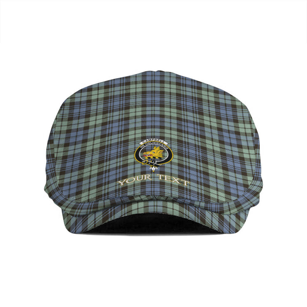 ScotsTee Shop Scottish Campbell of Inveraray Ancient 2 Clan Crest Tartan Jeff Cap Tartan Flat Cap