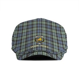 ScotsTee Shop Scottish Campbell of Inveraray Ancient 2 Clan Crest Tartan Jeff Cap Tartan Flat Cap