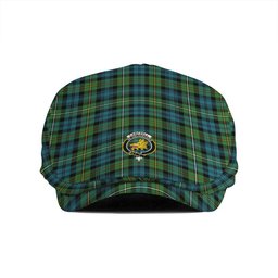 ScotsTee Shop Scottish Campbell of Argyll Ancient 2 Clan Crest Tartan Jeff Cap Tartan Flat Cap