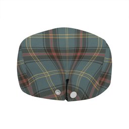 ScotsTee Shop Scottish Bell of the Borders Weathered Clan Crest Tartan Jeff Cap Tartan Flat Cap