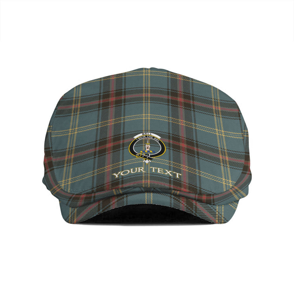 ScotsTee Shop Scottish Bell of the Borders Weathered Clan Crest Tartan Jeff Cap Tartan Flat Cap