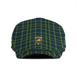 ScotsTee Shop Scottish Campbell of Argyll 1815 Modern 2 Clan Crest Tartan Jeff Cap Tartan Flat Cap