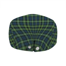 ScotsTee Shop Scottish Campbell of Argyll 1815 Modern 2 Clan Crest Tartan Jeff Cap Tartan Flat Cap
