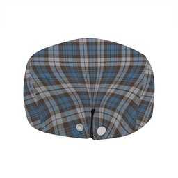 ScotsTee Shop Scottish Campbell of Inveraray Modern 2 Clan Crest Tartan Jeff Cap Tartan Flat Cap