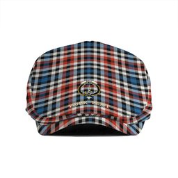 ScotsTee Shop Scottish Bell Border (Bell Southern Bell) Ancient Clan Crest Tartan Jeff Cap Tartan Flat Cap