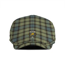 ScotsTee Shop Scottish Campbell of Breadalbane 1819 Weathered 2 Clan Crest Tartan Jeff Cap Tartan Flat Cap