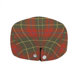 ScotsTee Shop Scottish Burnett of Powis Ancient Clan Crest Tartan Jeff Cap Tartan Flat Cap