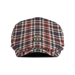 ScotsTee Shop Scottish Bell Border (Bell Southern Bell) Weathered Clan Crest Tartan Jeff Cap Tartan Flat Cap