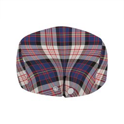 ScotsTee Shop Scottish Cameron of Erracht Dress #2 Modern 2 Clan Crest Tartan Jeff Cap Tartan Flat Cap