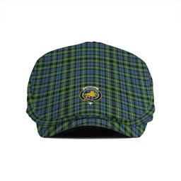 ScotsTee Shop Scottish Campbell of Argyll 1815 Ancient 2 Clan Crest Tartan Jeff Cap Tartan Flat Cap