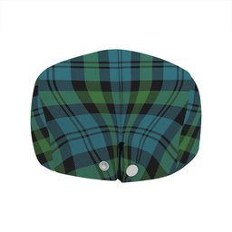 ScotsTee Shop Scottish Campbell of Glenlyon Ancient 2 Clan Crest Tartan Jeff Cap Tartan Flat Cap