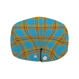 ScotsTee Shop Scottish Carlisle (Carlill) Ancient Clan Crest Tartan Jeff Cap Tartan Flat Cap