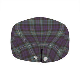 ScotsTee Shop Scottish Campbell of Loudon (Campbell Louden) Weathered 2 Clan Crest Tartan Jeff Cap Tartan Flat Cap