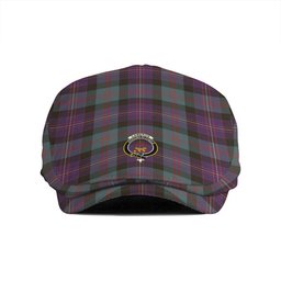 ScotsTee Shop Scottish Cameron of Erracht #3 Weathered 2 Clan Crest Tartan Jeff Cap Tartan Flat Cap