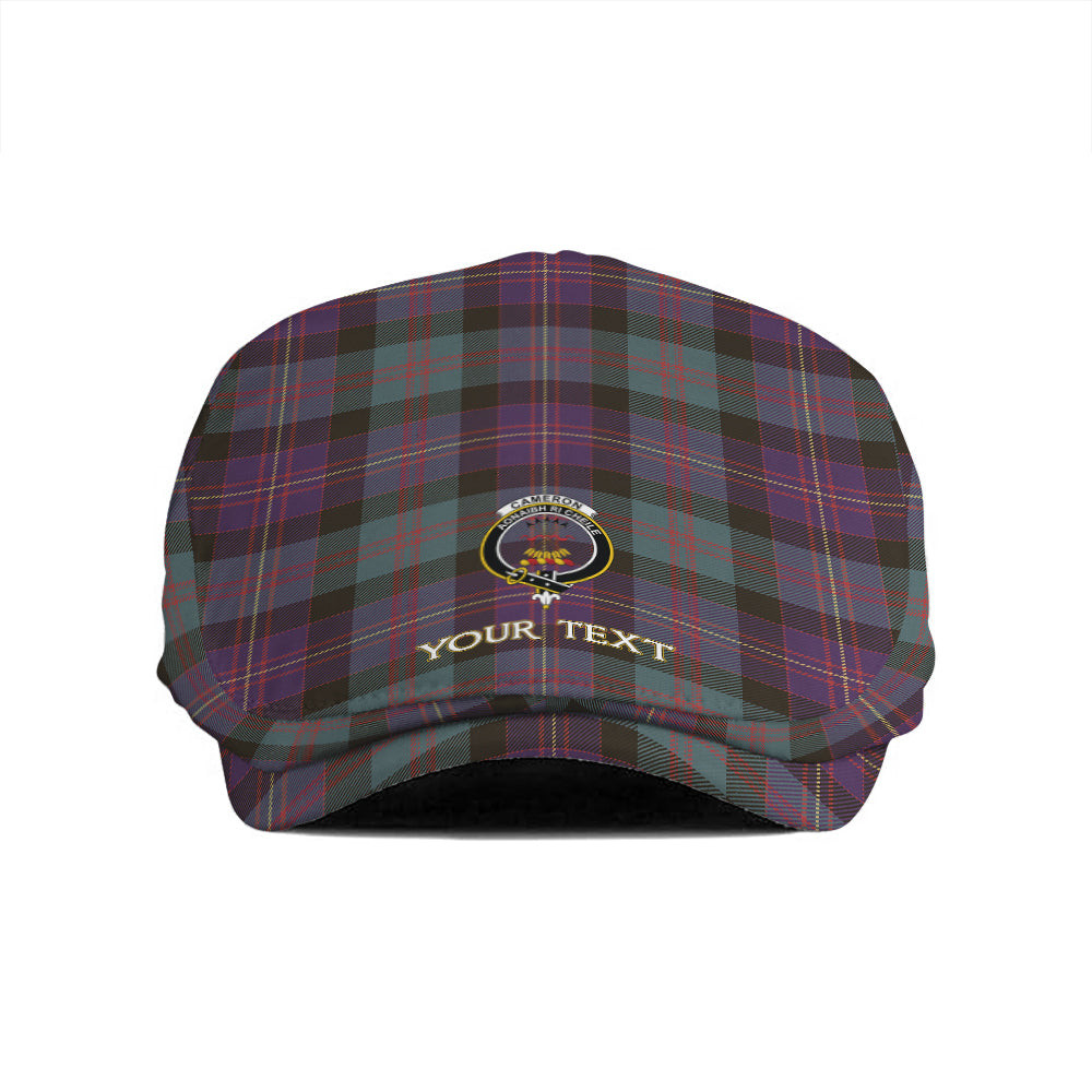ScotsTee Shop Scottish Cameron of Erracht #3 Weathered 2 Clan Crest Tartan Jeff Cap Tartan Flat Cap