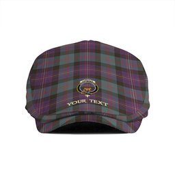 ScotsTee Shop Scottish Cameron of Erracht #3 Weathered 2 Clan Crest Tartan Jeff Cap Tartan Flat Cap