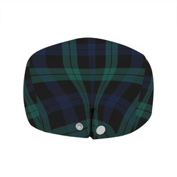 ScotsTee Shop Scottish Campbell of Lochawe Modern 2 Clan Crest Tartan Jeff Cap Tartan Flat Cap