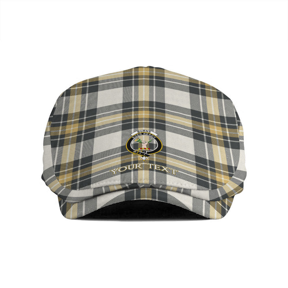 ScotsTee Shop Scottish Burns Weathered Clan Crest Tartan Jeff Cap Tartan Flat Cap